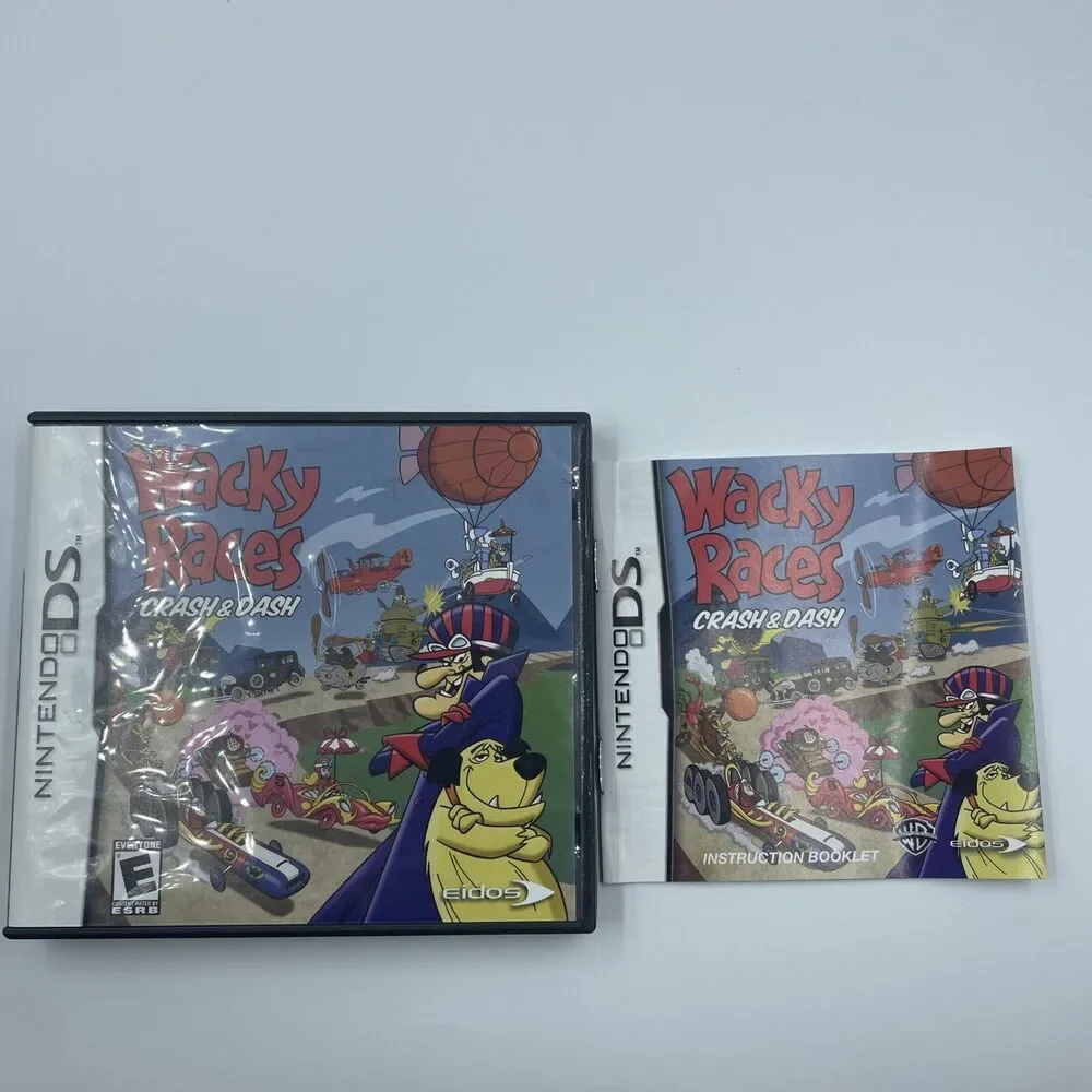 Wacky Races Crash And Dash NINTENDO DS- BOX CASE AND MANUAL ONLY - NO GAME-